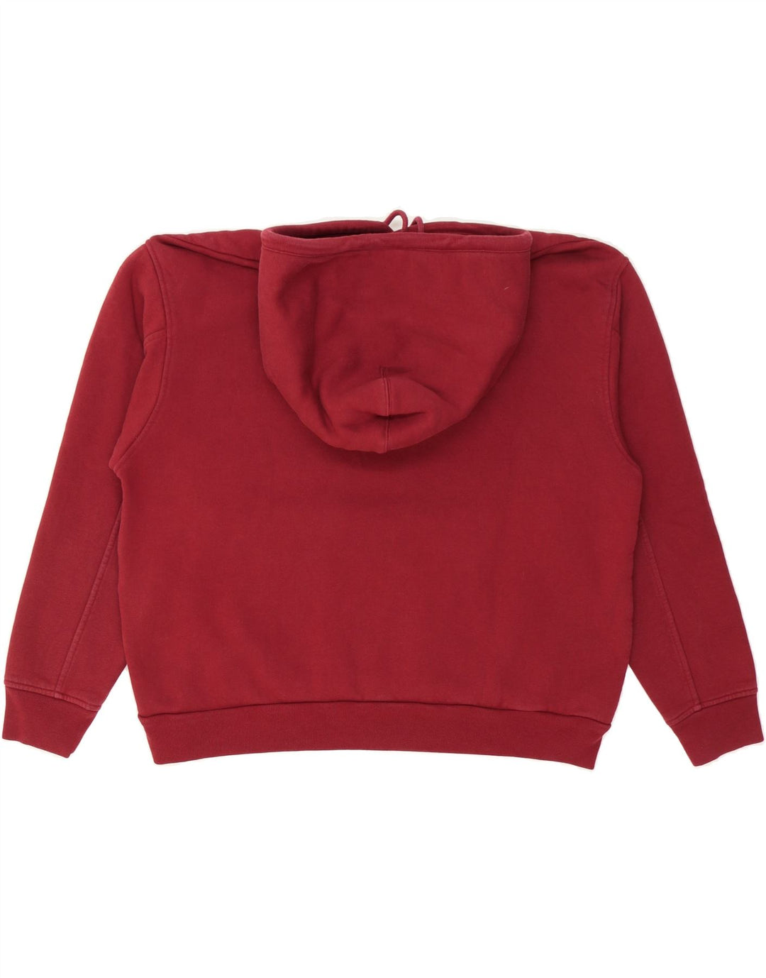 LEVI'S Womens Oversized Hoodie Jumper UK 14 Medium Burgundy Cotton Vintage Levi's and Second-Hand Levi's from Messina Hembry 