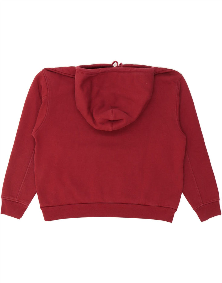 LEVI'S Womens Oversized Hoodie Jumper UK 14 Medium Burgundy Cotton Vintage Levi's and Second-Hand Levi's from Messina Hembry 