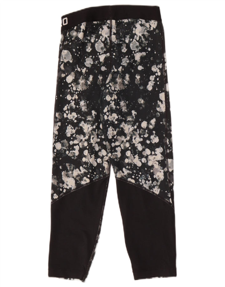 Leggings Nike Capri con grafica da donna UK 4 XS poliestere nero tie-dye