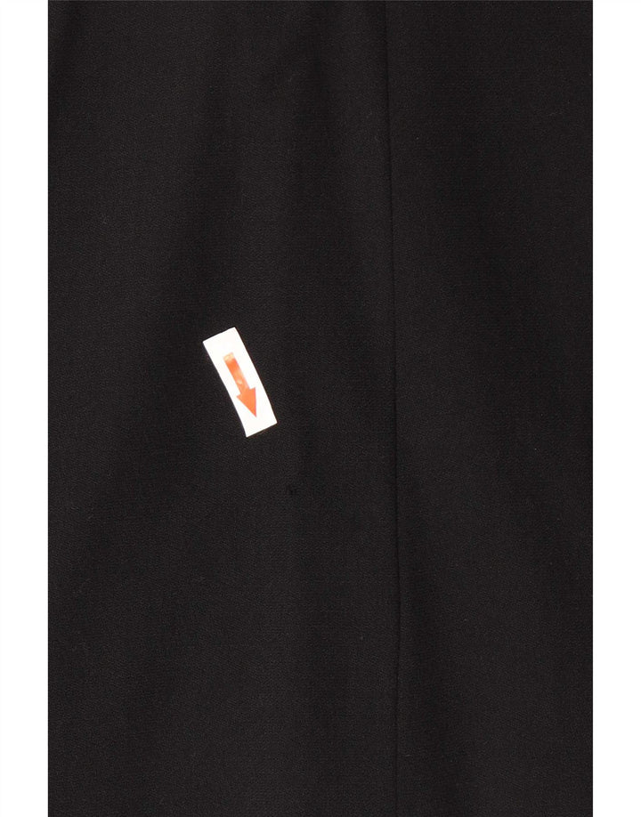 Giacca blazer da donna a 4 bottoni Marella UK 12 media nera in lana vergine