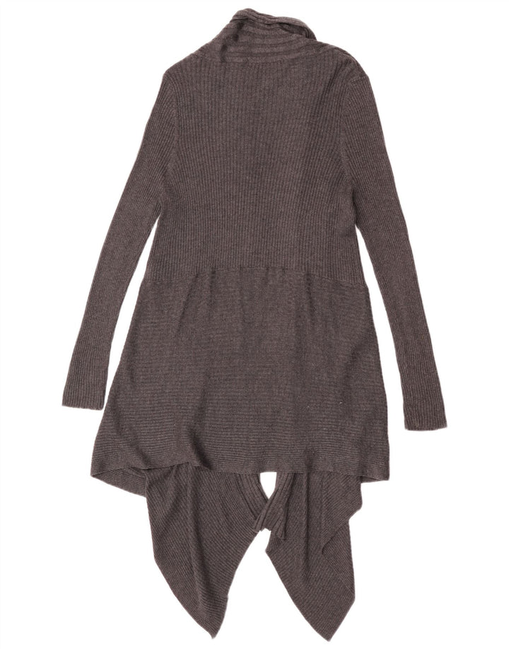 Maglione cardigan aperto lungo da donna Marks & Spencer UK 18 XL Grigio