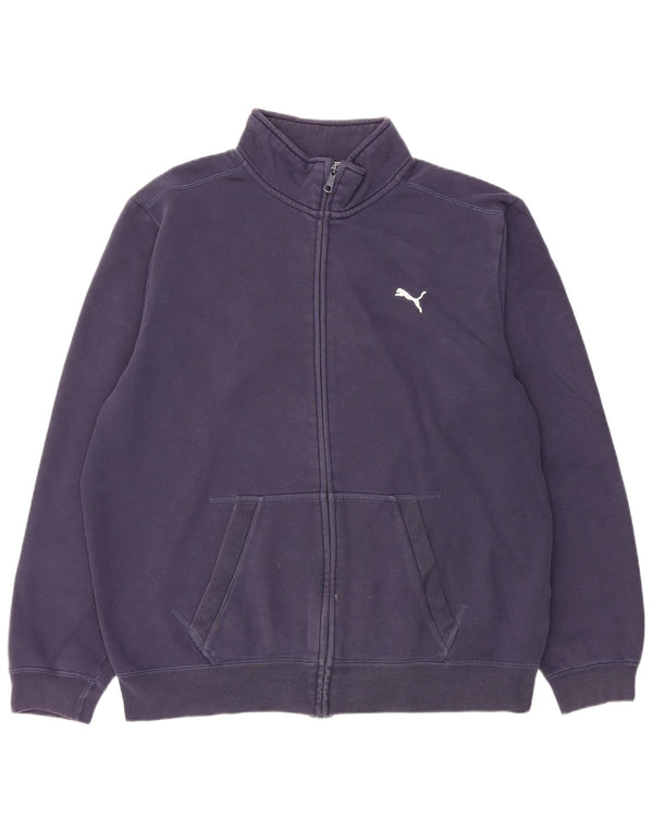 Giacca sportiva da uomo Puma XL in cotone blu navy