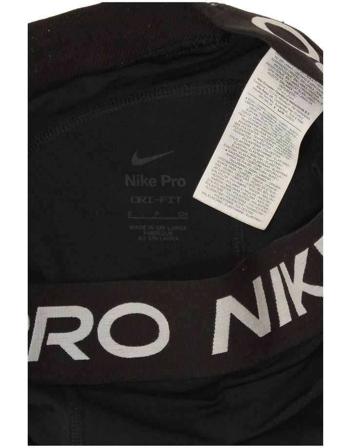 Pantaloncini sportivi Nike Dri Fit Graphic da donna UK 10 piccoli poliestere nero
