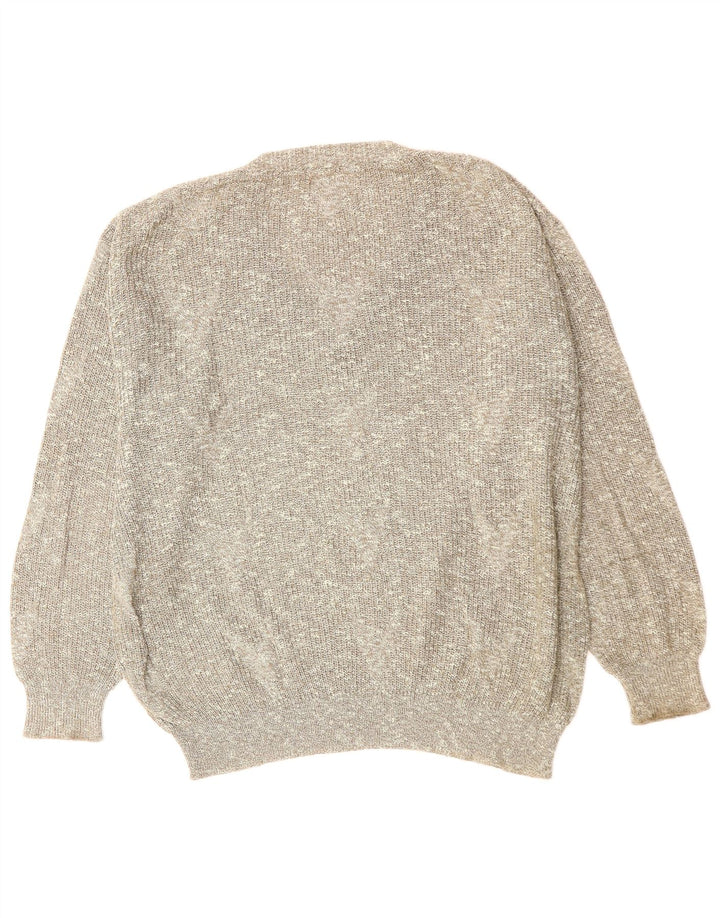 Maglione da uomo con scollo a V Rasica XL grigio screziato