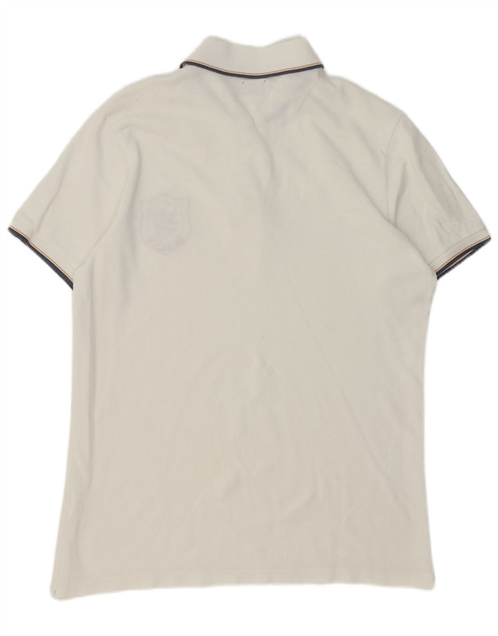 Polo da uomo Replay XL in cotone bianco classico