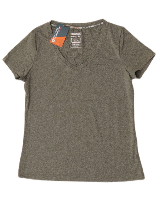 T-shirt da donna Mountain Warehouse UK 10 piccola in poliestere screziato verde
