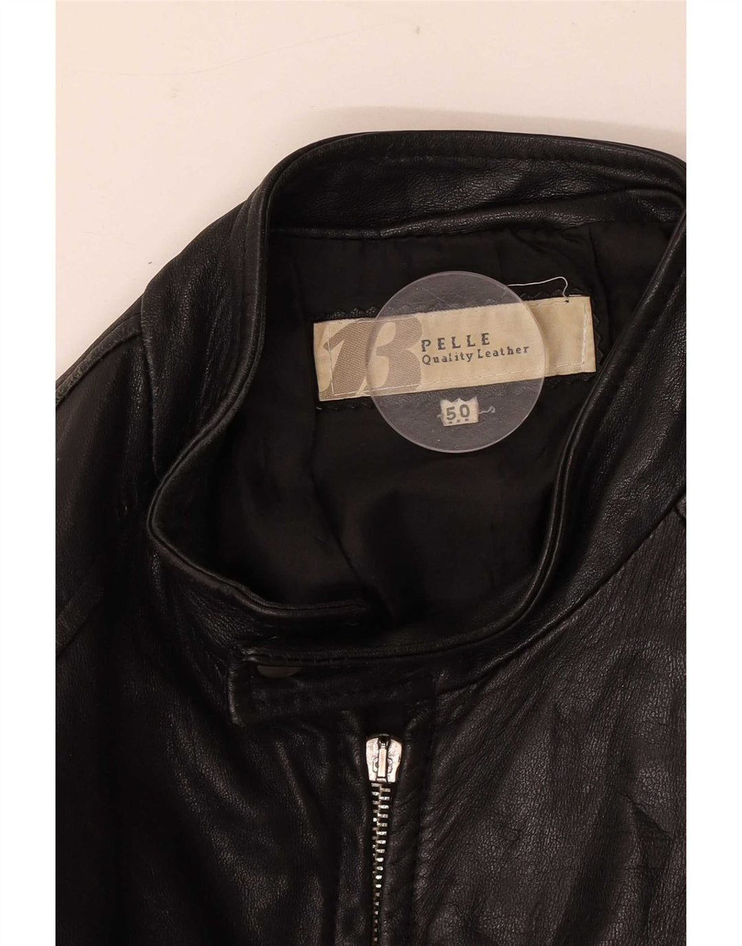 Giubbotto Bomber in Pelle da Uomo Bata IT 50 Medio Nero