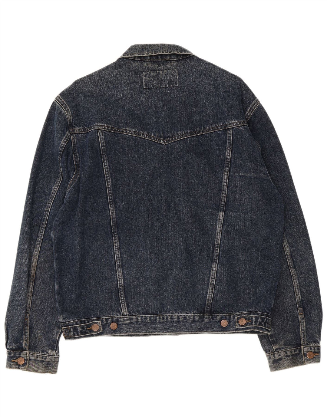 Giacca di jeans da uomo Wrangler UK 40 grande cotone blu navy
