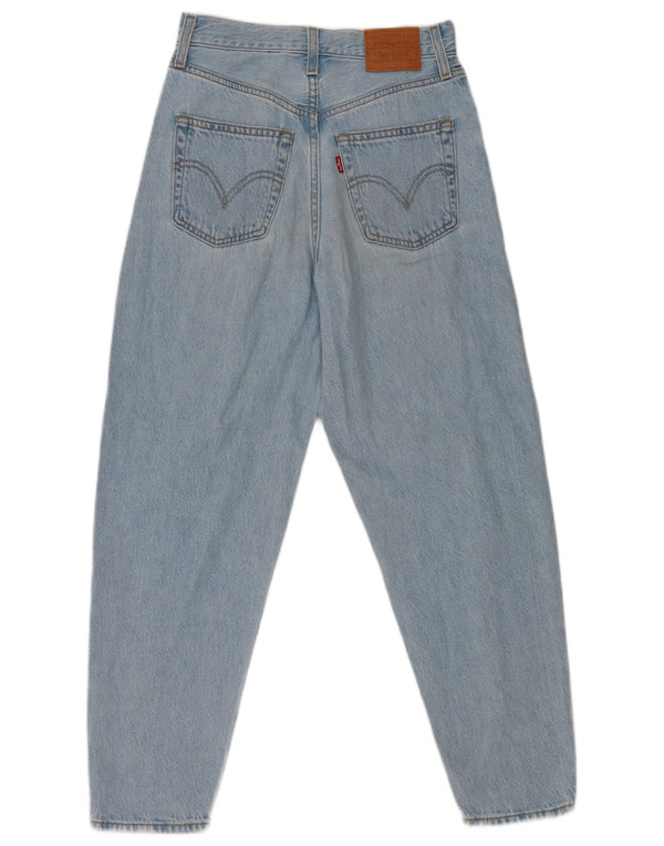 Levi's Womens High Waist Loose Fit Tapered Jeans W24 L27 Blue Cotton