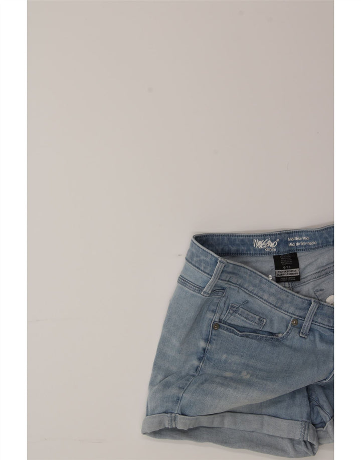 MOSSIMO Womens Stretch Acid Wash Denim Shorts US 6 Medium W30 Blue Vintage Mossimo and Second-Hand Mossimo from Messina Hembry 
