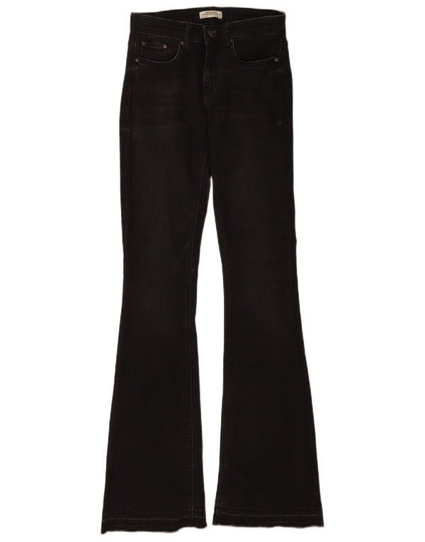 Jeans svasati da donna Zara EU 34 2XS W24 L35 cotone nero