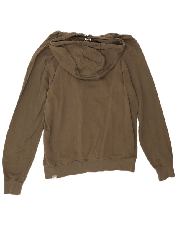 Felpa con cappuccio grafica da uomo The North Face grande in cotone kaki