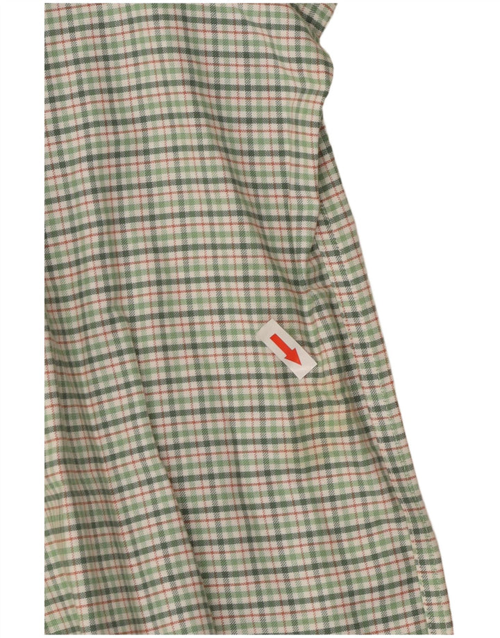 Eddie Bauer Camicia da uomo in flanella dalla vestibilità comoda e alta XL in cotone a quadri verde