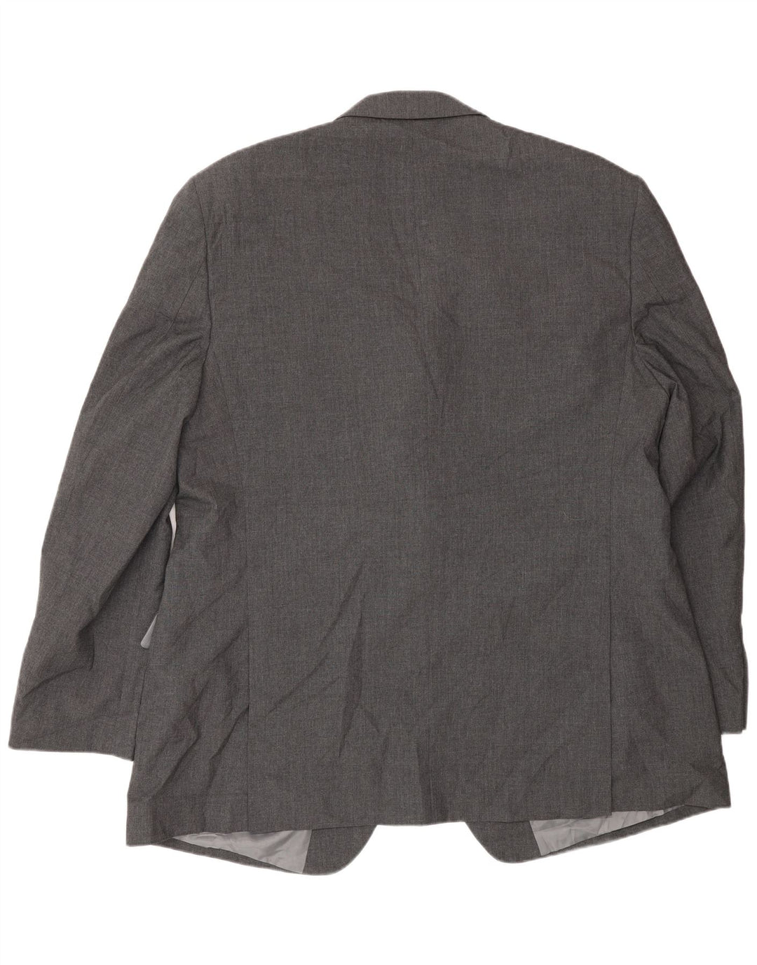 Giacca blazer a 2 bottoni Marks & Spencer da uomo UK 48 2XL poliestere grigio