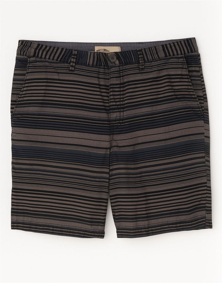 Pantaloncini casual da uomo Vans W34 grandi in cotone a righe blu