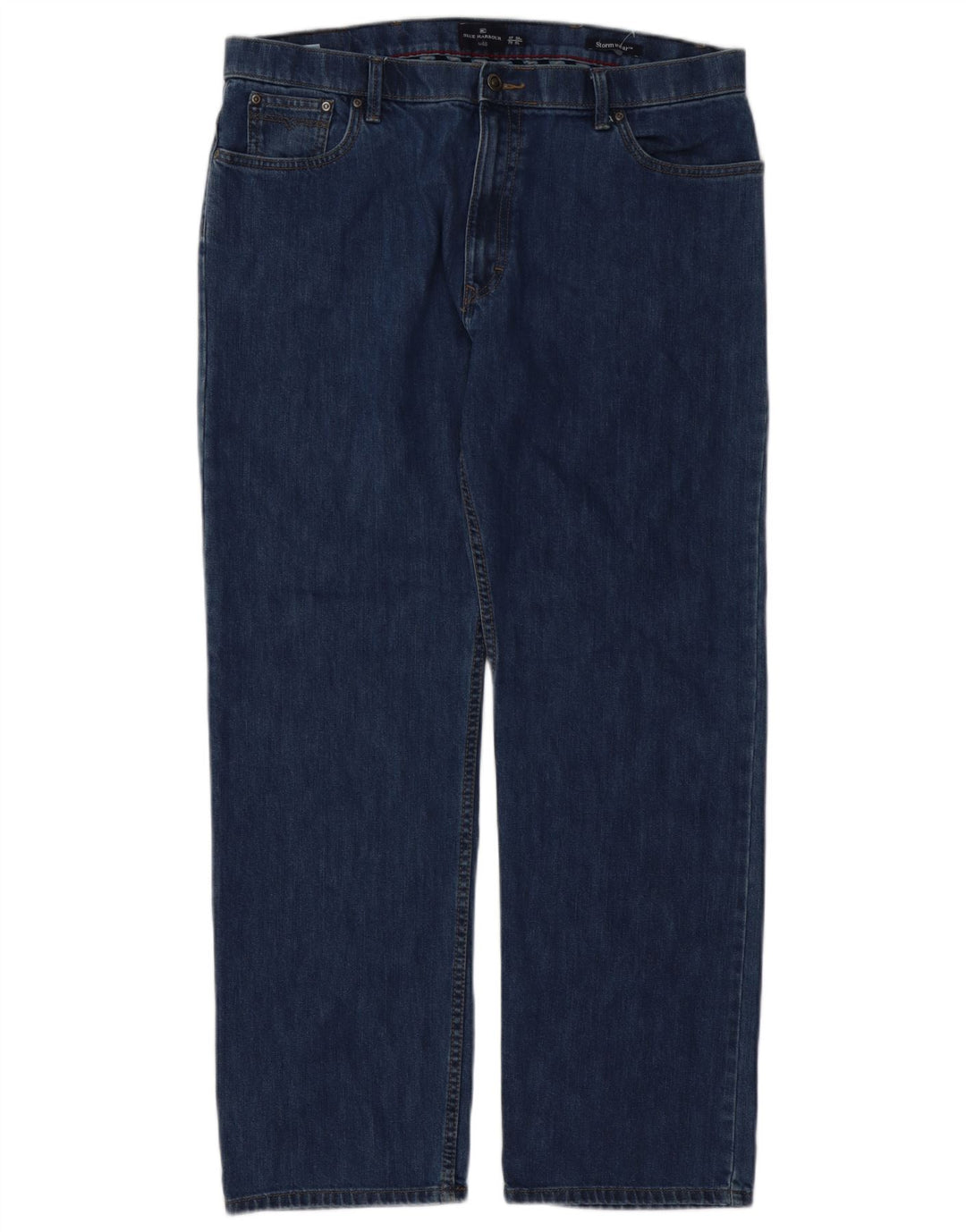 Jeans dritti da uomo Marks & Spencer Blue Harbour W38 L31 cotone blu