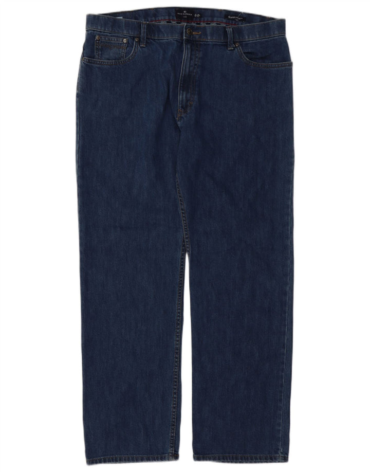 Jeans dritti da uomo Marks & Spencer Blue Harbour W38 L31 cotone blu