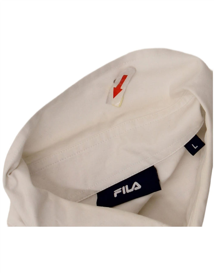 Camicia Fila Uomo Large Cotone Bianco