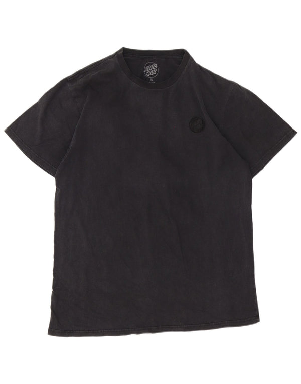 T-shirt grafica da uomo Santa Cruz Top XL in cotone grigio