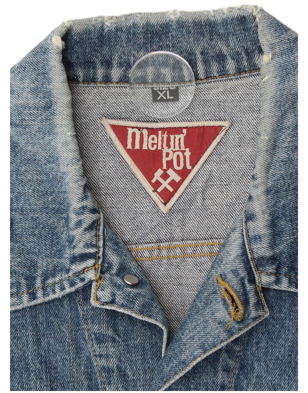 Giacca di jeans da donna Meltin' Pot UK 18 XL Cotone blu