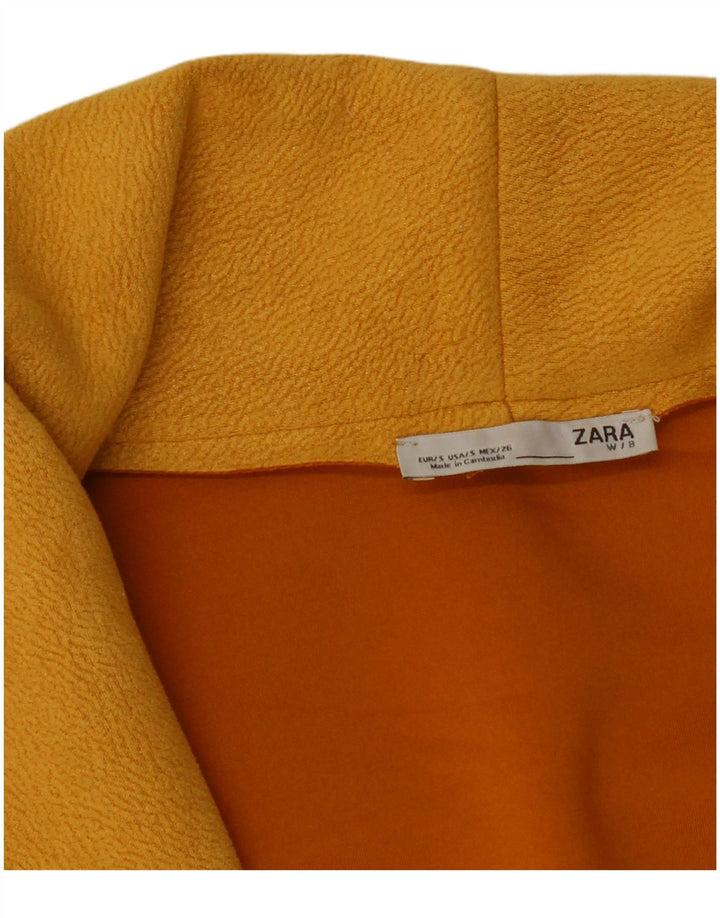 Cappotto aperto oversize da donna Zara UK 10 piccolo giallo
