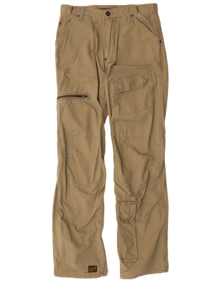 Pantaloni cargo dritti da uomo G-STAR W31 L34 cotone kaki