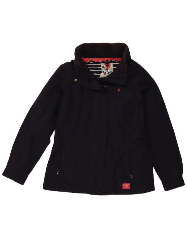Giacca antipioggia da donna Joules UK 12 media blu navy in poliammide
