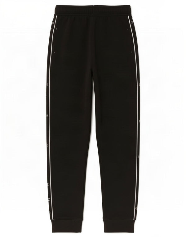 Pantaloni da tuta con grafica Champion da uomo, pantaloni da jogging, cotone medio nero