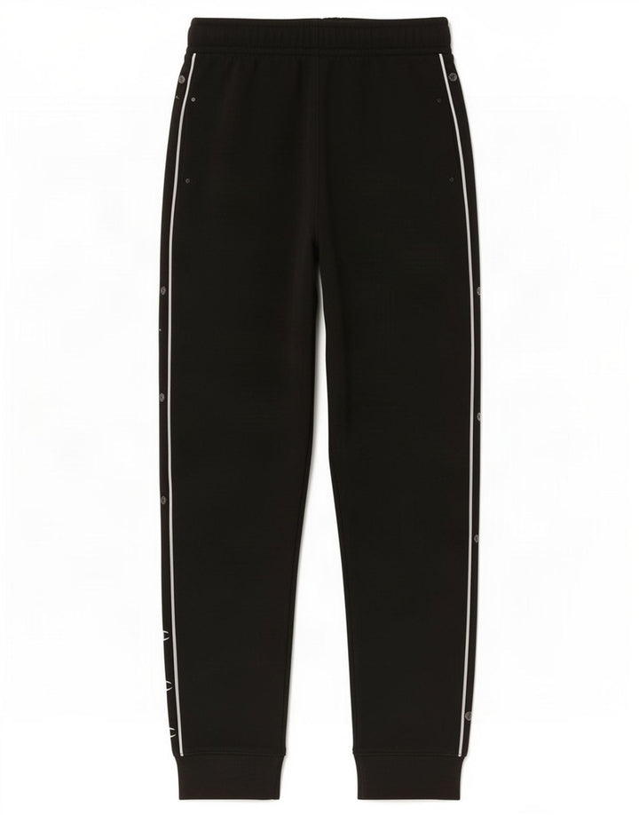 Pantaloni da tuta con grafica Champion da uomo, pantaloni da jogging, cotone medio nero