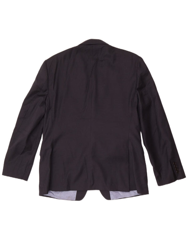 Giacca blazer da uomo a 2 bottoni French Connection UK 44 2XL Lana blu navy