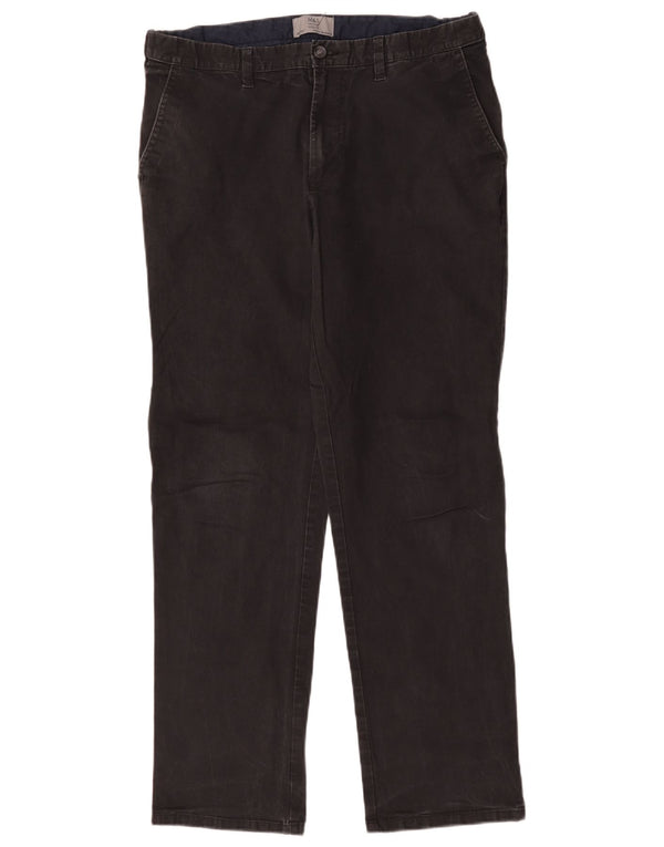 Pantaloni chino vestibilità regolare da uomo Marks & Spencer W36 L30 cotone nero