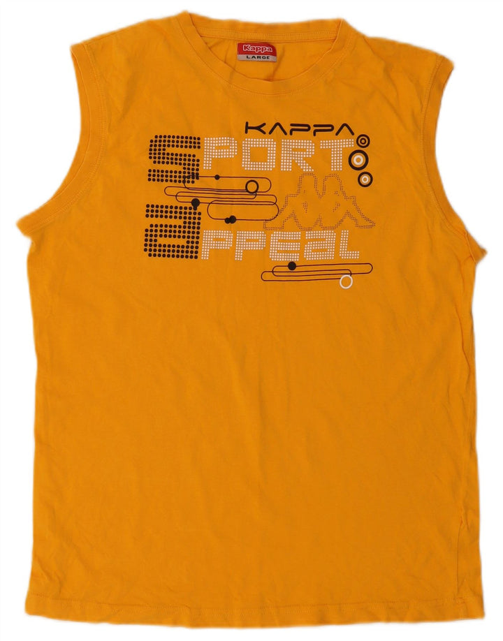 Canotta grafica da donna Kappa UK 14 grande arancione