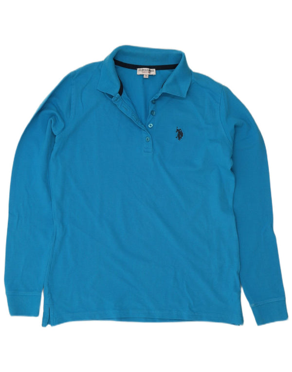 Polo Assn. Camicia a maniche lunghe da donna UK 10 Small Blu