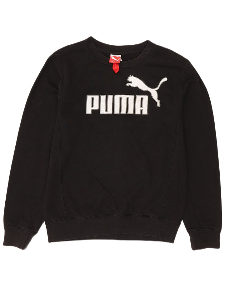 Felpa con grafica PUMA da uomo, piccola, nera