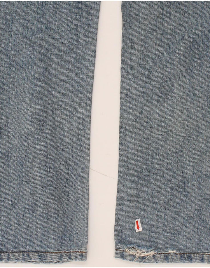 RICHMOND Mens Graphic Straight Jeans W31 L28 Blue Cotton Vintage Richmond and Second-Hand Richmond from Messina Hembry 