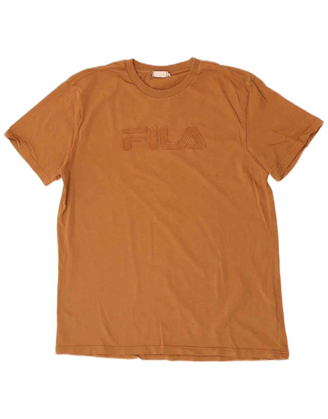 T-shirt grafica da uomo Fila Top XL in cotone beige