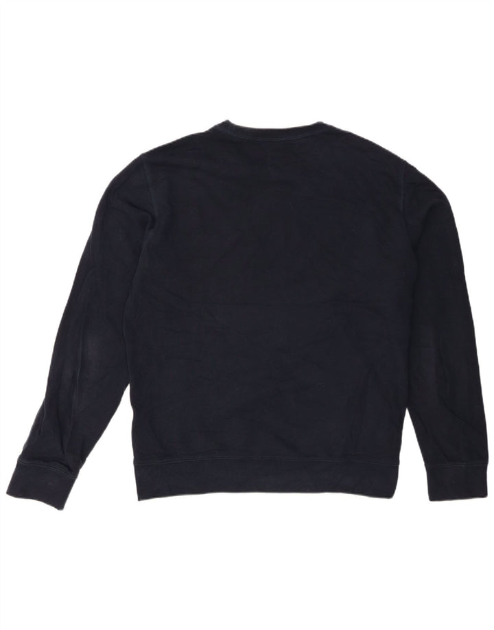 Felpa da uomo Marks & Spencer, grande, in cotone blu navy
