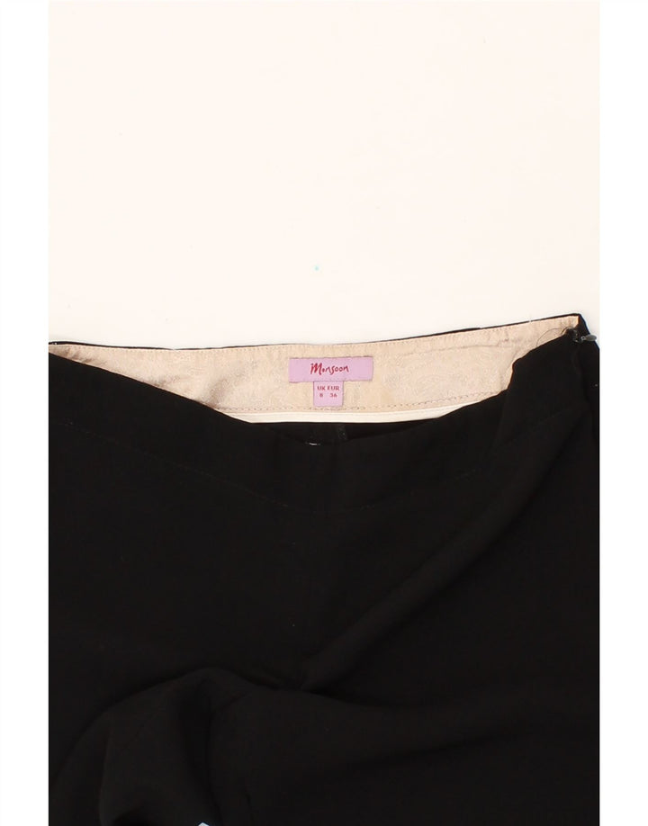 MONSOON Womens Suit Trousers US 8 Medium W28 L29 Black Vintage Monsoon and Second-Hand Monsoon from Messina Hembry 