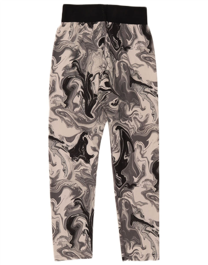 Leggings Nike da donna con motivo astratto UK 12 cotone grigio medio