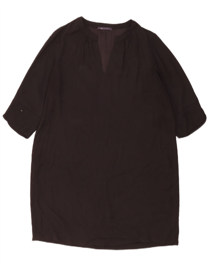 Abito a trapezio con maniche a 3/4 da donna Marks & Spencer UK 20 2XL poliestere nero