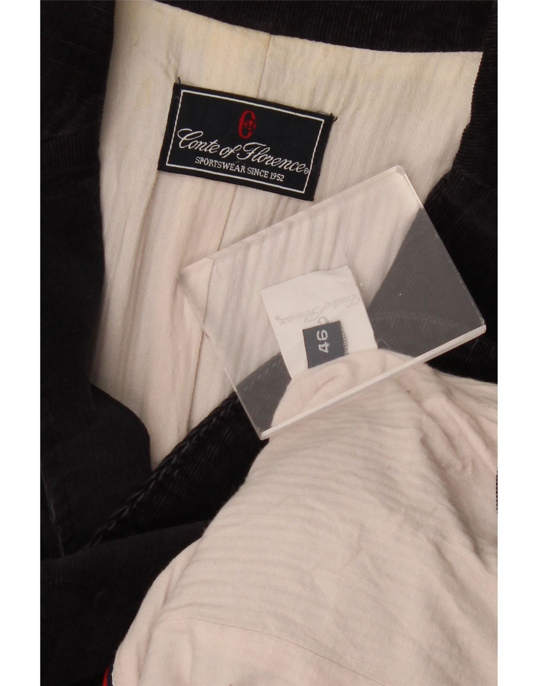 CONTE OF FLORENCE Womens 2 Button Blazer Jacket IT 46 Large Navy Blue