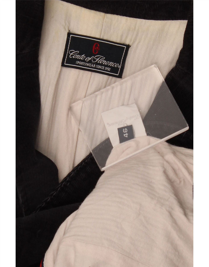 CONTE OF FLORENCE Womens 2 Button Blazer Jacket IT 46 Large Navy Blue