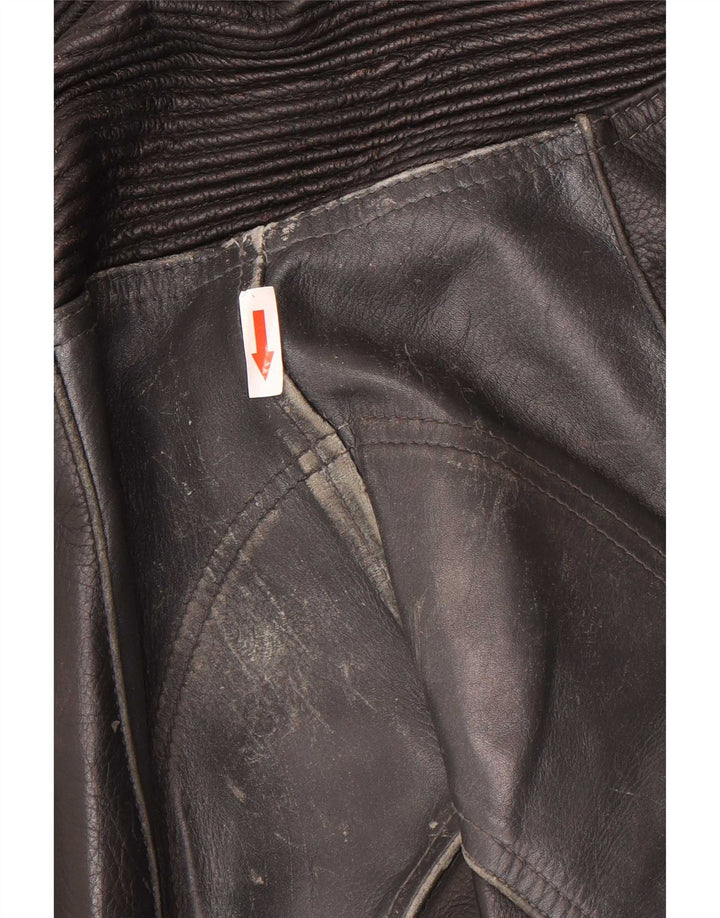 Pantaloni in pelle da uomo Richa EU 52 Large W34 L29 Colorblock nero