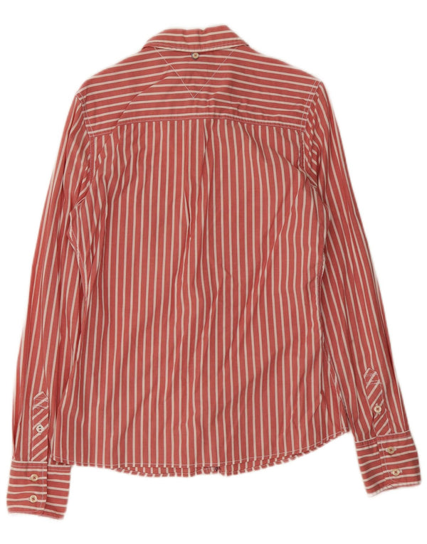 Camicia da uomo Tommy Hilfiger Large a righe rosse in cotone