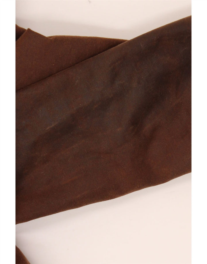 HUNTER Mantella da caccia in cotone cerato con cappuccio da caccia da uomo UK 34 XS cotone marrone