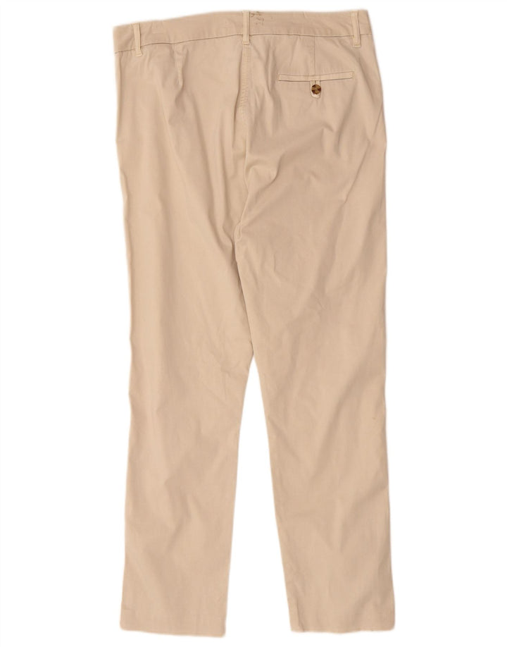 Pantaloni chino da donna Marks & Spencer UK 14 medi W30 L27 Cotone beige