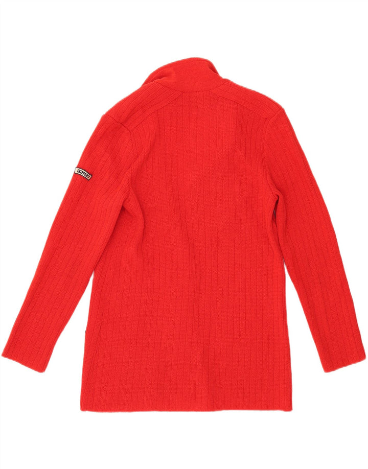 SKIPPER'S Womens Cardigan Sweater UK 12 Medium Red Wool Vintage Skipper's and Second-Hand Skipper's from Messina Hembry 