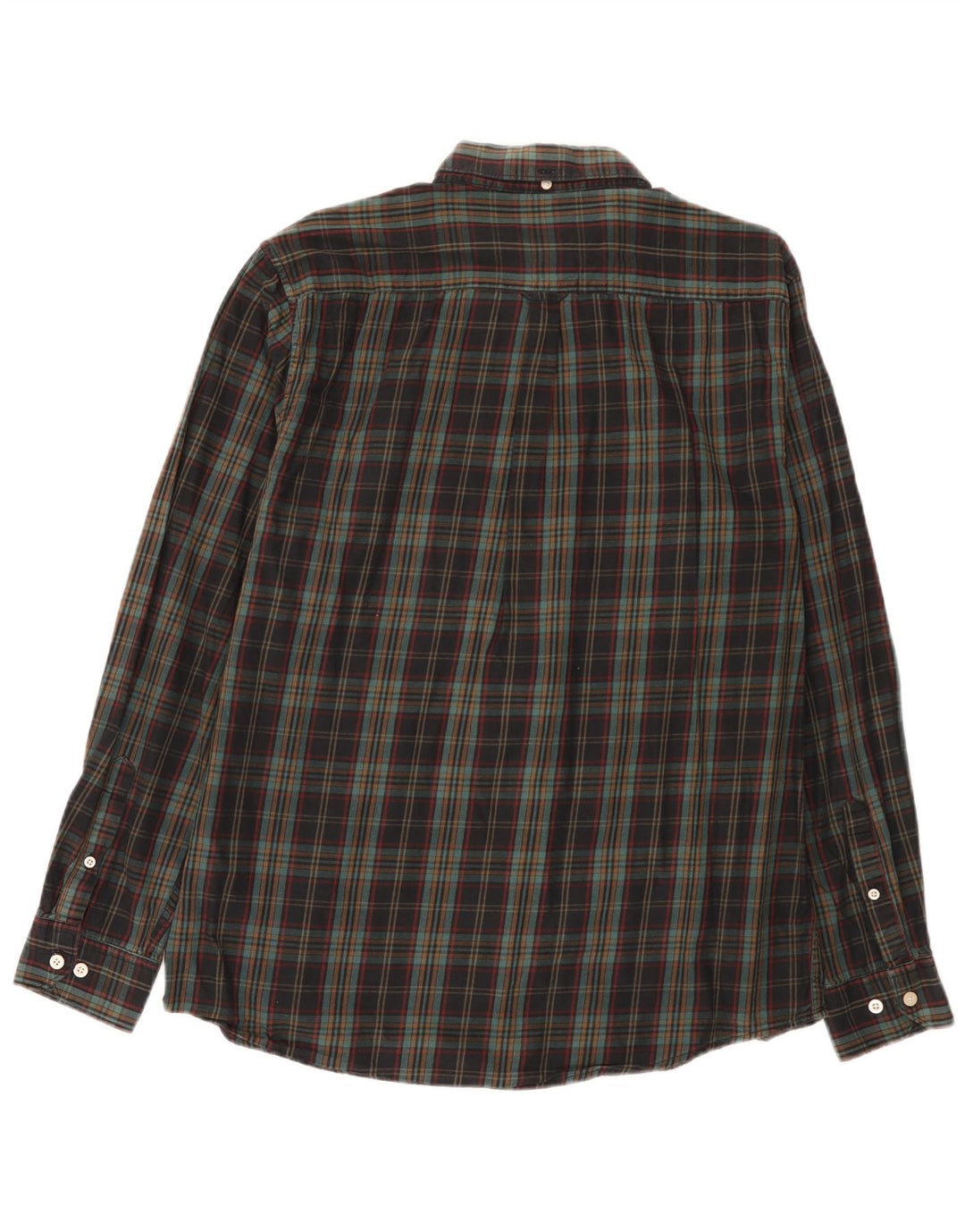 Gant Camicia da uomo in flanella vestibilità regolare taglia 42/43 17 2XL a quadri multicolore