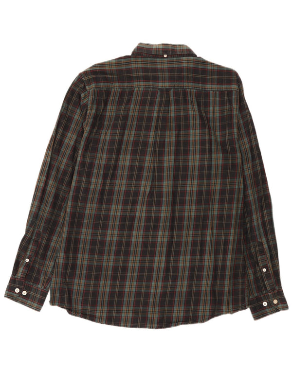 Gant Camicia da uomo in flanella vestibilità regolare taglia 42/43 17 2XL a quadri multicolore