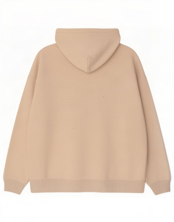 Maglione oversize con cappuccio da donna Zara UK 14 Cotone beige medio
